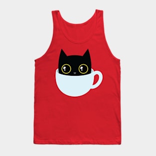 Coffee cat Tank Top